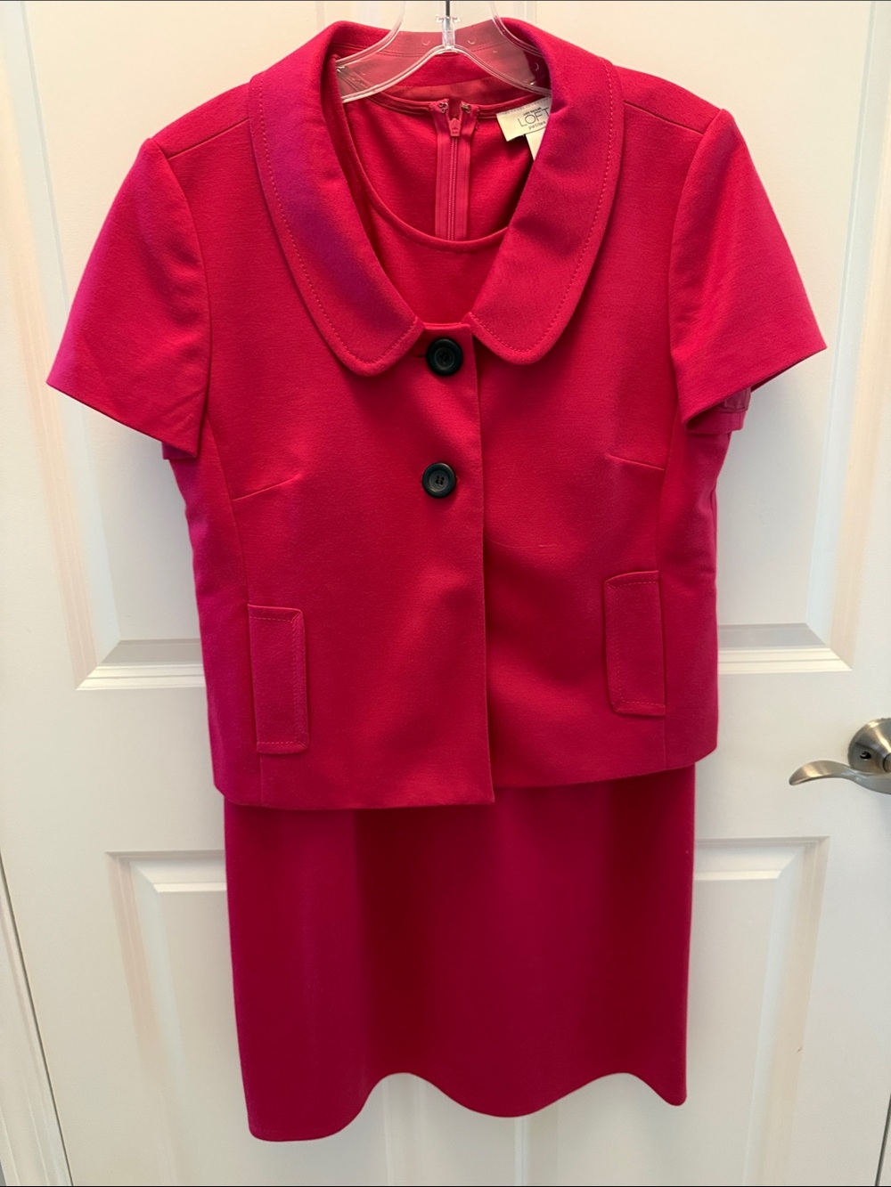 LOFT Women’s ' Two-Piece Dress Set in Hot Pink